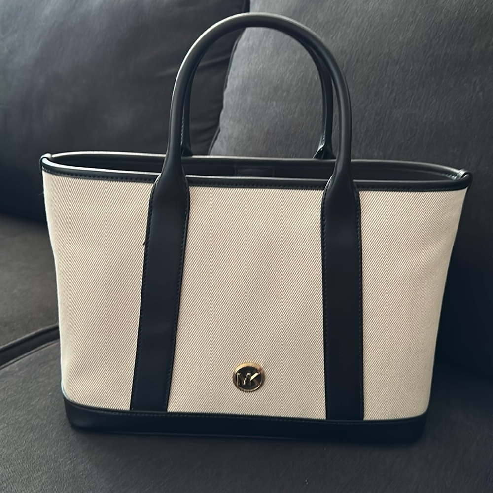 Michael Kors canvas/leather tote